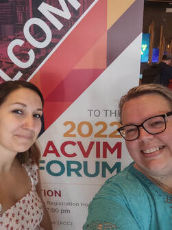 Jordan and Yvonne at The ACVIM Forum #IMFVTatACVIM